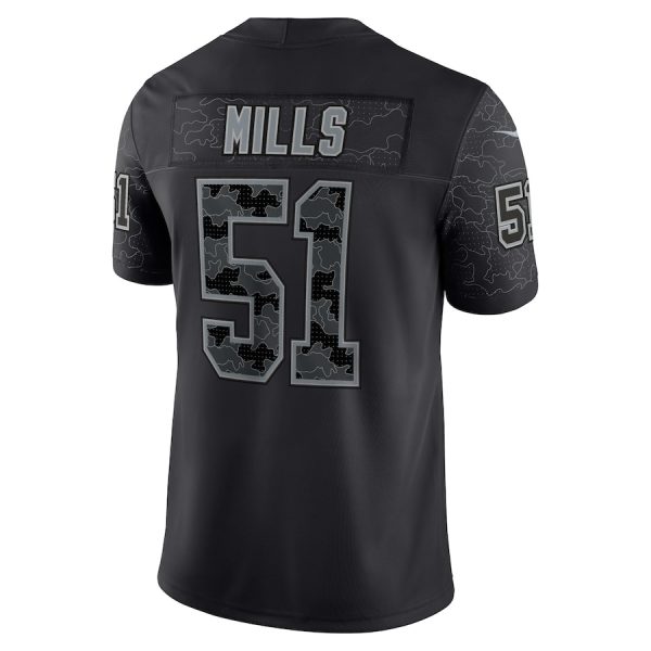 Men's Carolina Panthers Sam Mills Nike Black Retired Player RFLCTV Limited Jersey - GNE DROP222