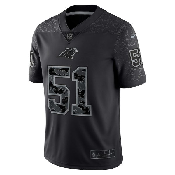 Men's Carolina Panthers Sam Mills Nike Black Retired Player RFLCTV Limited Jersey - GNE DROP222