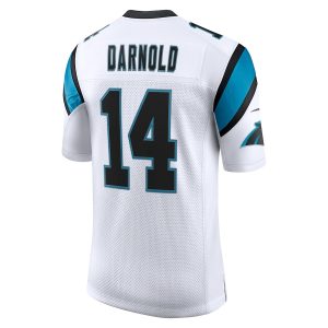 Men's Carolina Panthers Sam Darnold Nike White Vapor Limited Jersey - GNE DROP224