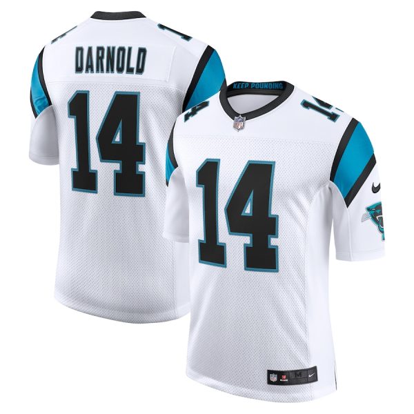 Men's Carolina Panthers Sam Darnold Nike White Vapor Limited Jersey - GNE DROP224