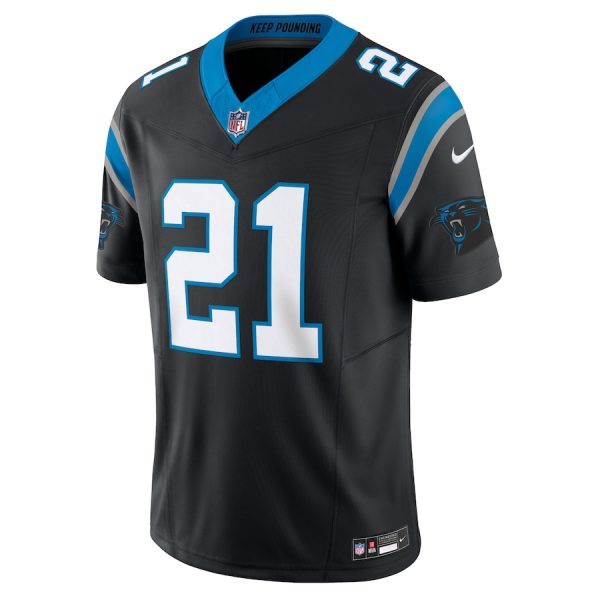 Men's Carolina Panthers Jeremy Chinn Nike Black Vapor F.U.S.E. Limited Jersey - GNE DROP226