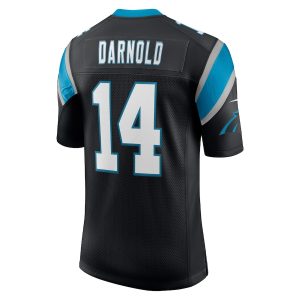 Men's Carolina Panthers Sam Darnold Nike Black Vapor Limited Jersey - GNE DROP227