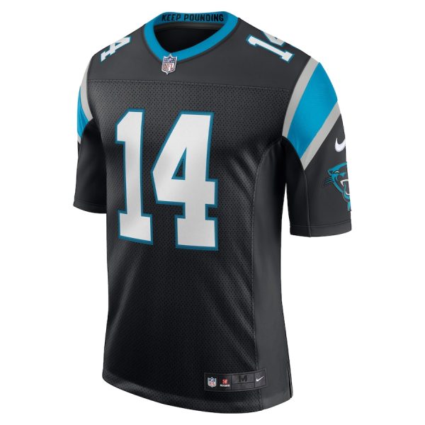 Men's Carolina Panthers Sam Darnold Nike Black Vapor Limited Jersey - GNE DROP227