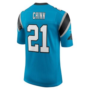 Men's Carolina Panthers Jeremy Chinn Nike Blue Vapor Limited Jersey - GNE DROP229