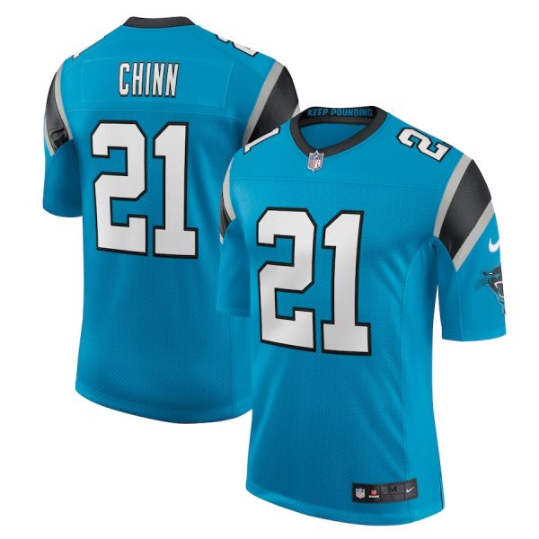 Men's Carolina Panthers Jeremy Chinn Nike Blue Vapor Limited Jersey - GNE DROP229