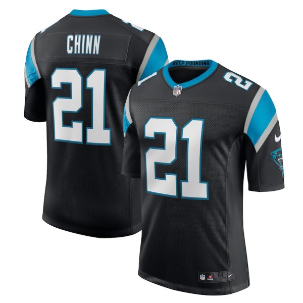 Men's Carolina Panthers Jeremy Chinn Nike Black Vapor Limited Jersey - GNE DROP231