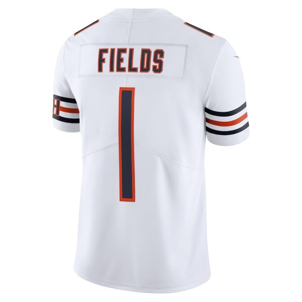 Men's Chicago Bears Justin Fields Nike White Vapor Limited Jersey - GNE DROP238