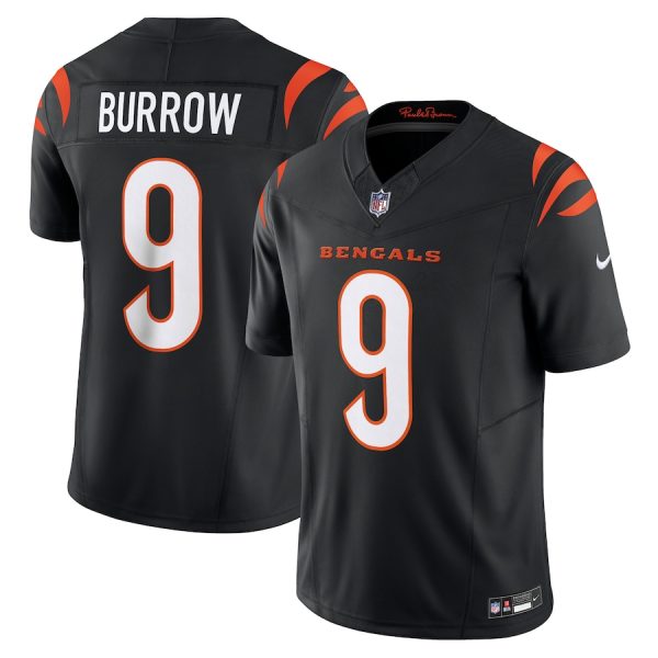 Men's Cincinnati Bengals Joe Burrow Nike Black Vapor F.U.S.E. Limited Jersey - GNE DROP241