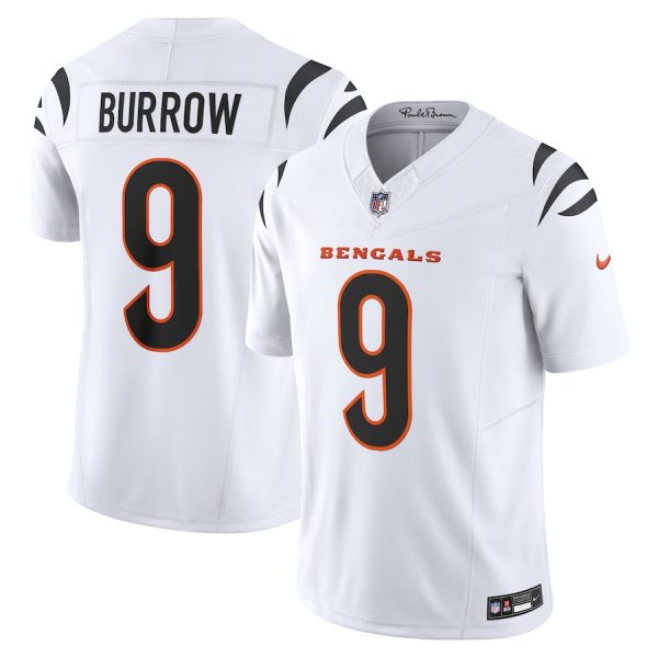 Men's Cincinnati Bengals Joe Burrow Nike White Vapor F.U.S.E. Limited Jersey - GNE DROP242