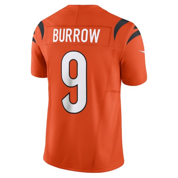 Men's Cincinnati Bengals Joe Burrow Nike Orange Vapor F.U.S.E. Limited Jersey - GNE DROP244