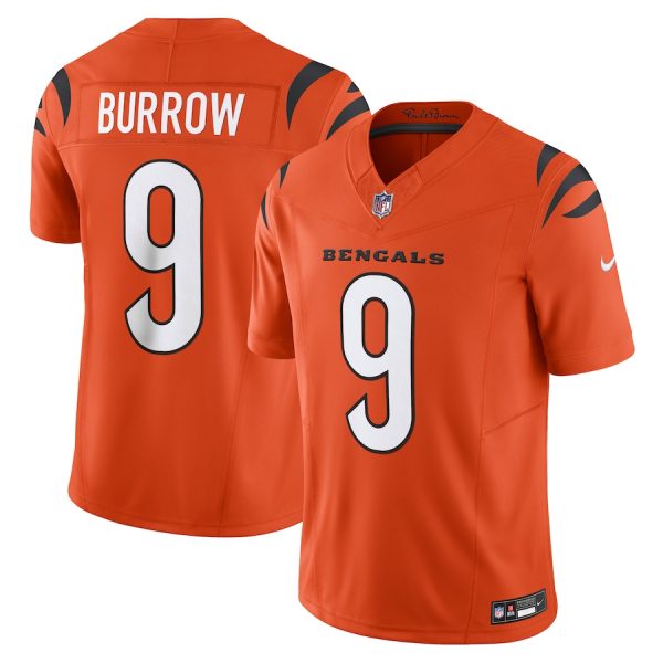 Men's Cincinnati Bengals Joe Burrow Nike Orange Vapor F.U.S.E. Limited Jersey - GNE DROP244