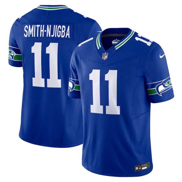 Men's Seattle Seahawks Jaxon Smith-Njigba Nike Royal Alternate Vapor F.U.S.E. Limited Jersey - GNE DROP247