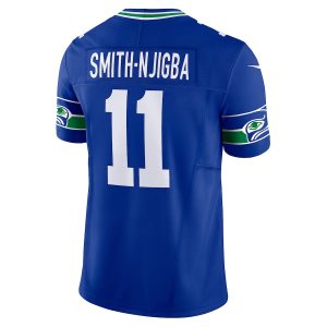 Men's Seattle Seahawks Jaxon Smith-Njigba Nike Royal Alternate Vapor F.U.S.E. Limited Jersey - GNE DROP247