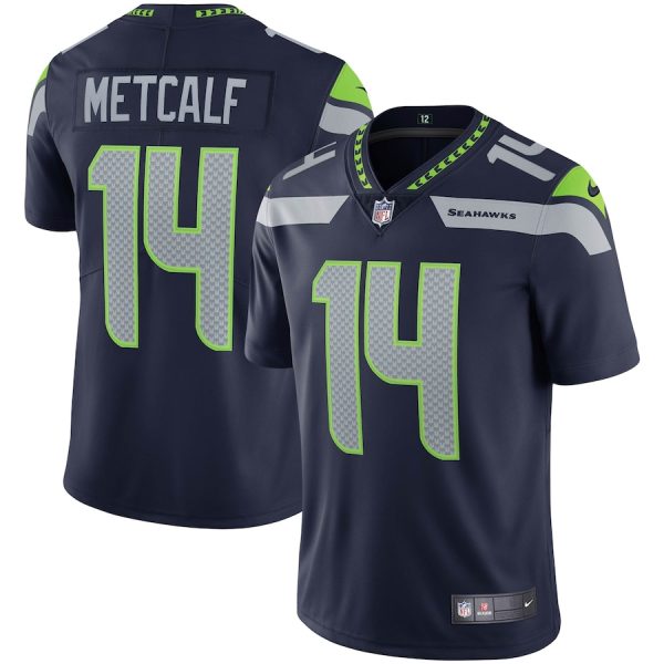 Men's Seattle Seahawks DK Metcalf Nike College Navy Vapor Limited Jersey - GNE DROP248