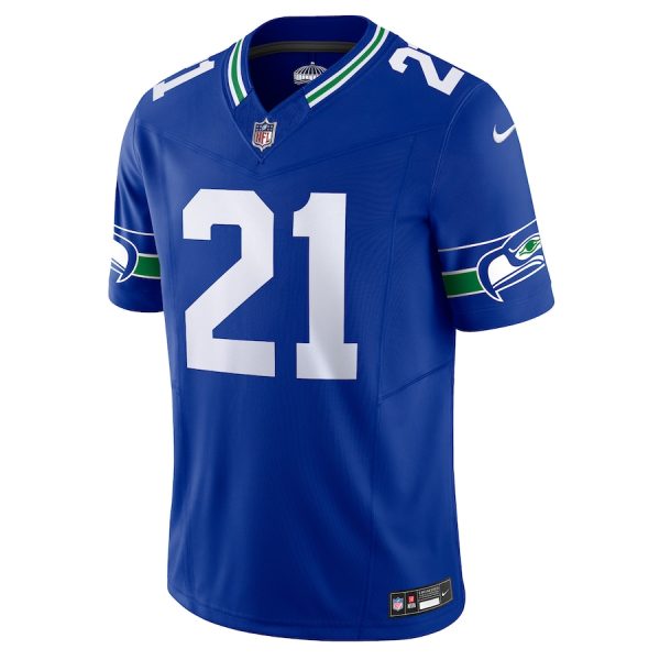 Men's Seattle Seahawks Devon Witherspoon Nike Royal Alternate Vapor F.U.S.E. Limited Jersey - GNE DROP249