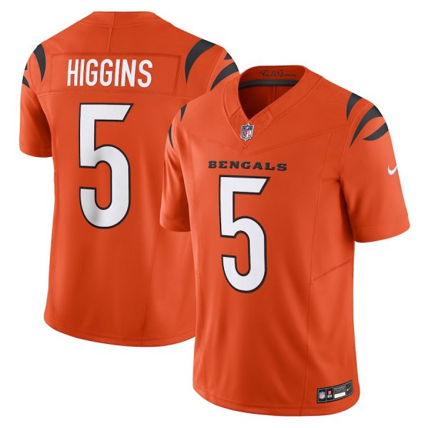 Men's Cincinnati Bengals Tee Higgins Nike Orange Vapor F.U.S.E. Limited Jersey - GNE DROP264