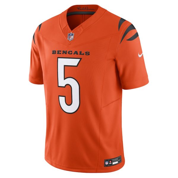 Men's Cincinnati Bengals Tee Higgins Nike Orange Vapor F.U.S.E. Limited Jersey - GNE DROP264