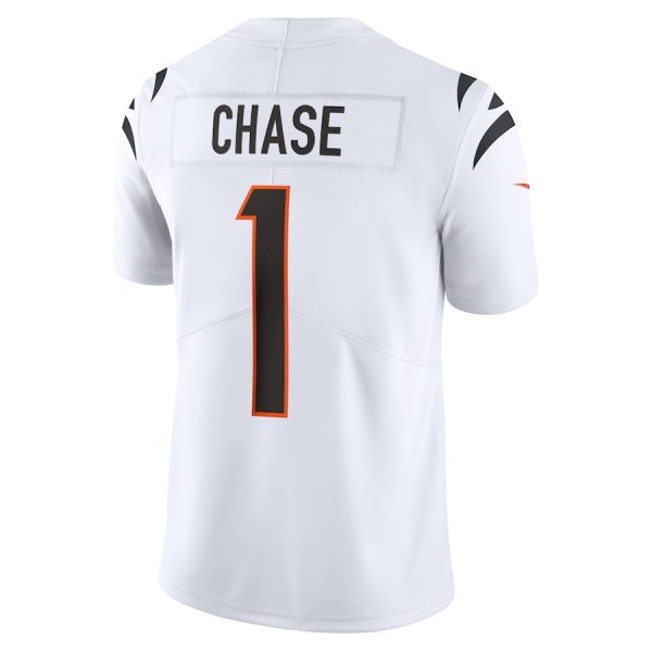 Men's Cincinnati Bengals Ja'Marr Chase Nike White Vapor Untouchable Limited Jersey - GNE DROP265