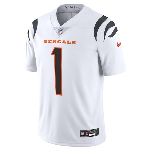 Men's Cincinnati Bengals Ja'Marr Chase Nike White Vapor Untouchable Limited Jersey - GNE DROP265