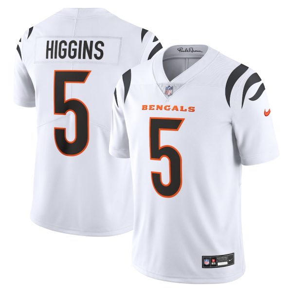 Men's Cincinnati Bengals Tee Higgins Nike White Vapor Untouchable Limited Jersey - GNE DROP266