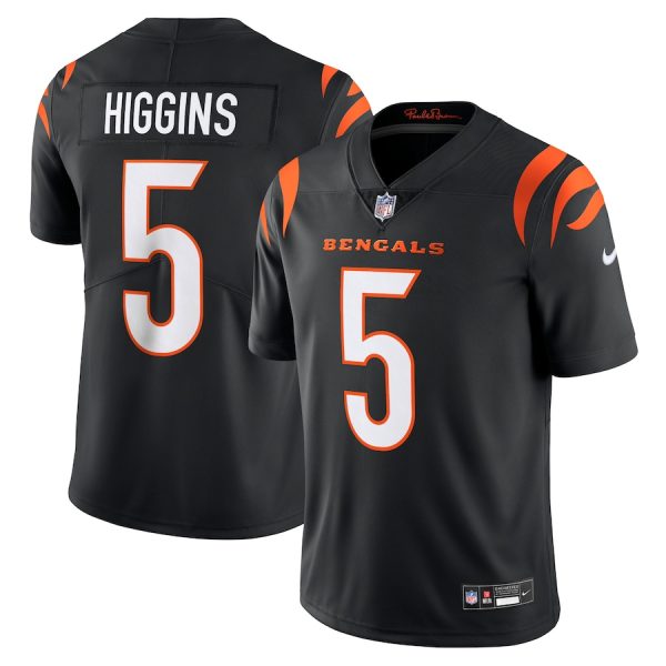 Men's Cincinnati Bengals Tee Higgins Nike Black Vapor Untouchable Limited Jersey - GNE DROP269