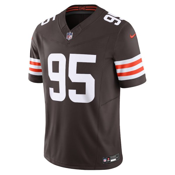 Men's Cleveland Browns Myles Garrett Nike Brown Vapor F.U.S.E. Limited Jersey - GNE DROP295