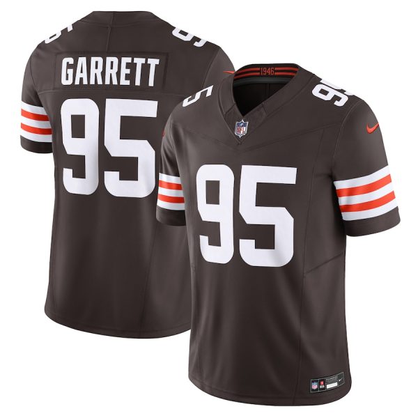 Men's Cleveland Browns Myles Garrett Nike Brown Vapor F.U.S.E. Limited Jersey - GNE DROP295