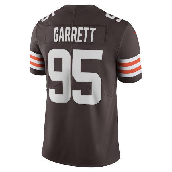 Men's Cleveland Browns Myles Garrett Nike Brown Vapor Limited Jersey - GNE DROP296