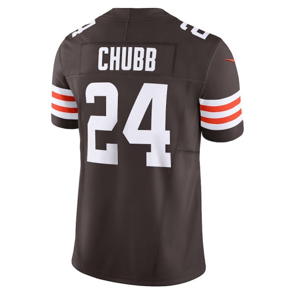 Men's Cleveland Browns Nick Chubb Nike Brown Vapor F.U.S.E. Limited Jersey - GNE DROP298