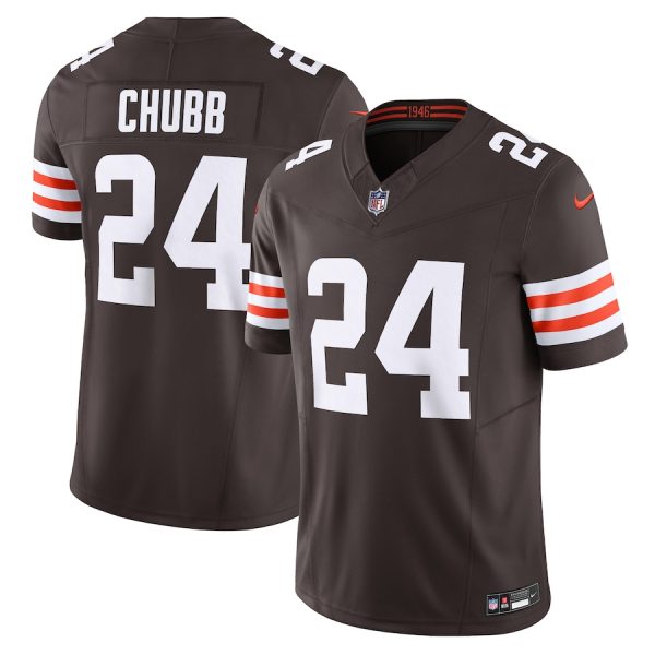 Men's Cleveland Browns Nick Chubb Nike Brown Vapor F.U.S.E. Limited Jersey - GNE DROP298