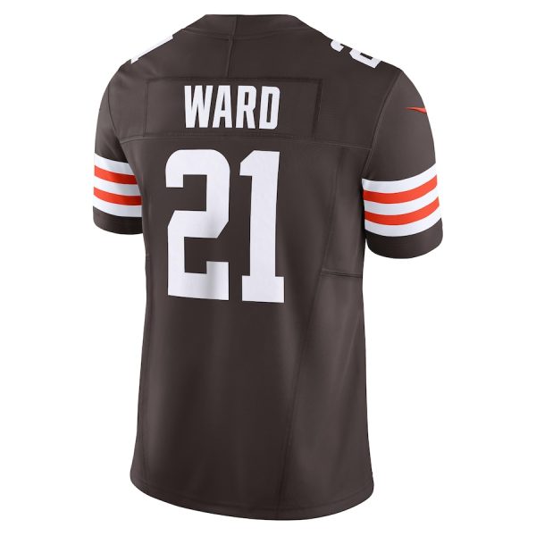 Men's Cleveland Browns Denzel Ward Nike Brown Vapor F.U.S.E. Limited Jersey - GNE DROP300