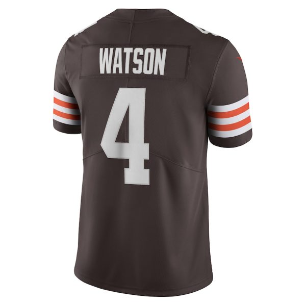 Men's Cleveland Browns Deshaun Watson Nike Brown Vapor Limited Jersey - GNE DROP303