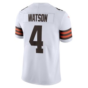 Men's Cleveland Browns Deshaun Watson Nike White 2020 Vapor Limited Jersey - GNE DROP306