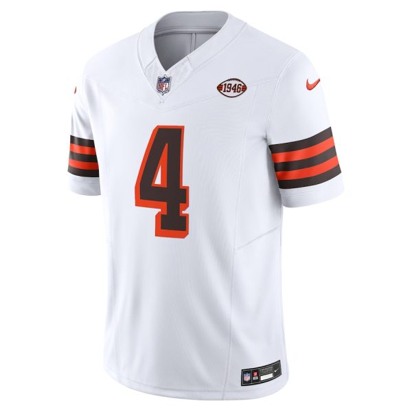 Men's Cleveland Browns Deshaun Watson Nike White Vapor F.U.S.E. Limited Jersey - GNE DROP307