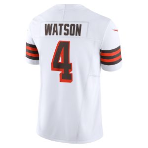 Men's Cleveland Browns Deshaun Watson Nike White Vapor F.U.S.E. Limited Jersey - GNE DROP307