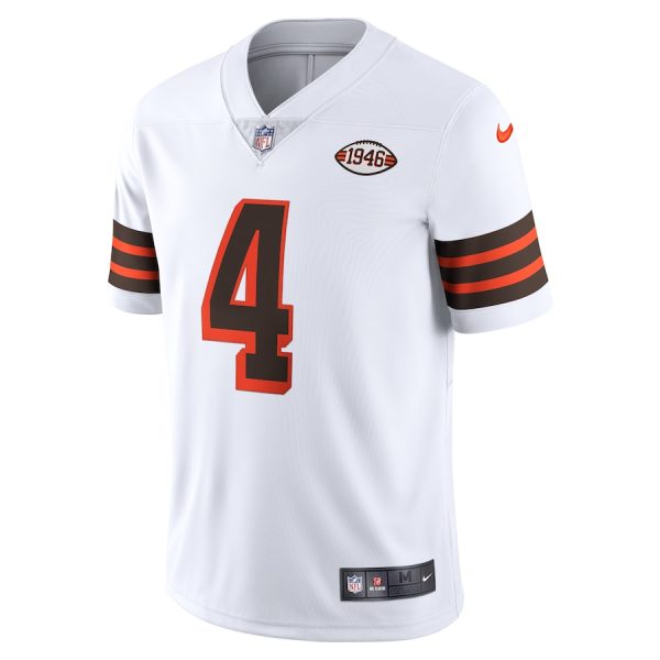 Men's Cleveland Browns Deshaun Watson Nike White 2021 Alternate Vapor Limited Jersey - GNE DROP310