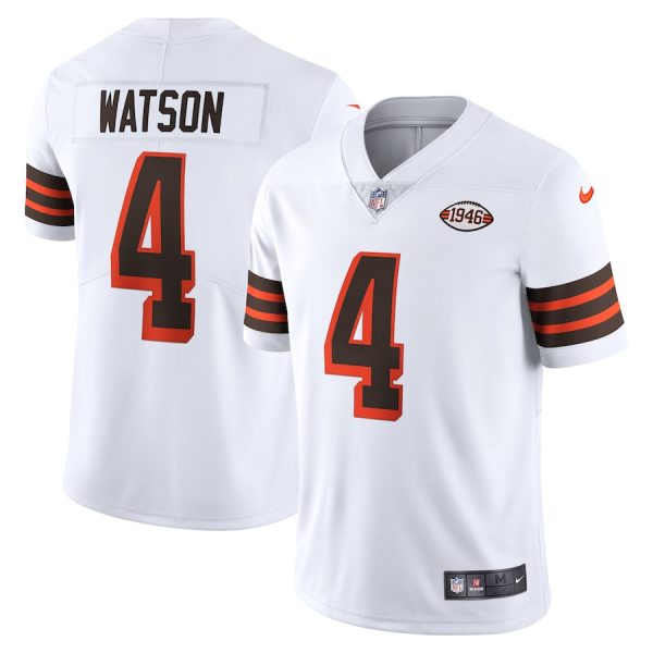 Men's Cleveland Browns Deshaun Watson Nike White 2021 Alternate Vapor Limited Jersey - GNE DROP310