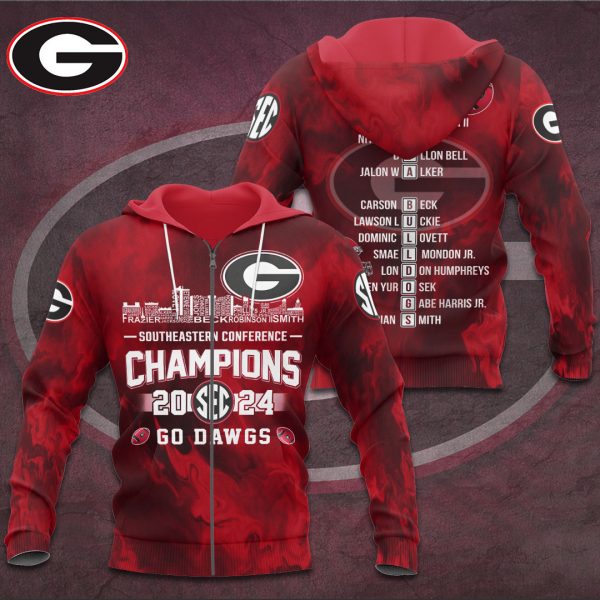 Georgia Bulldogs Football 3D Apparel - TANTN 9859