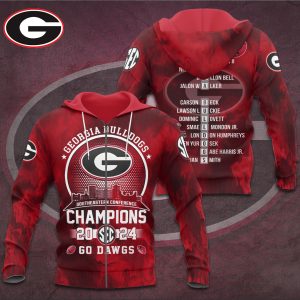 Georgia Bulldogs Football 3D Apparel - TANTN 9863