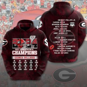 Georgia Bulldogs Football 3D Apparel - MAITM 9118