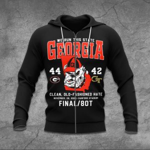 Georgia Bulldogs Football 3D Apparel - TANTN 9766