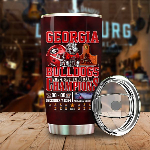 Georgia Bulldogs Football Tumbler Cup - MAITM 9174