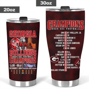 Georgia Bulldogs Football Tumbler Cup - MAITM 9174