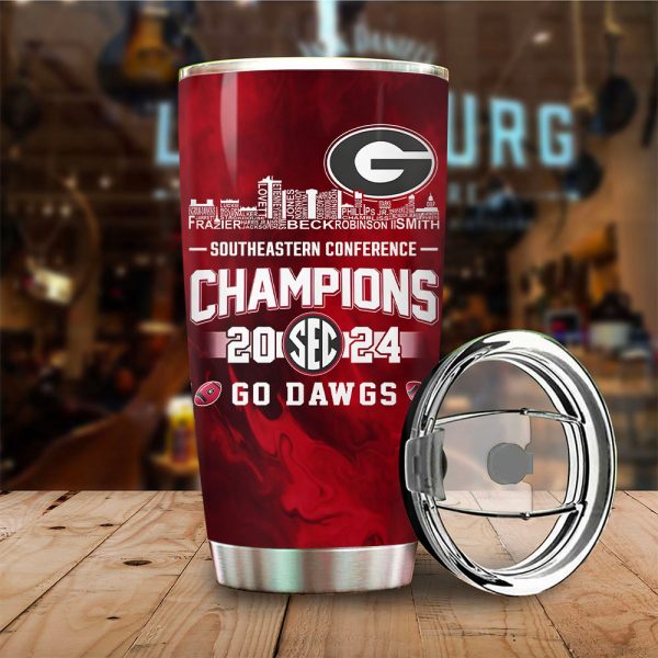 Georgia Bulldogs Football Tumbler Cup - TANTN 9860