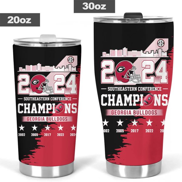 Georgia Bulldogs Football Tumbler Cup - TANTN 9862