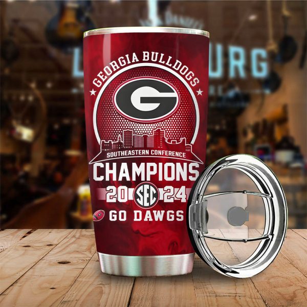 Georgia Bulldogs Football Tumbler Cup - TANTN 9864