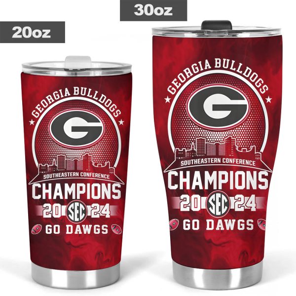 Georgia Bulldogs Football Tumbler Cup - TANTN 9864