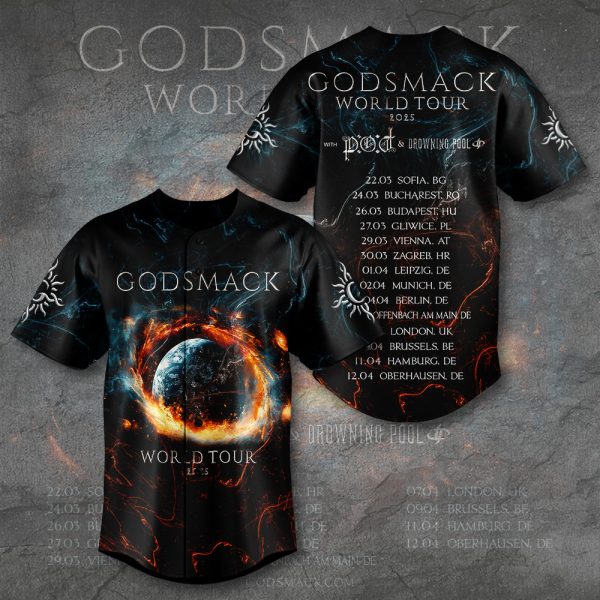 Godsmack Baseball Jersey - TANTN 9976