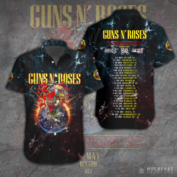 Guns N' Roses Short Sleeve Dress Shirt – TANTN 9903.1