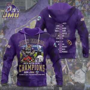 James Madison Dukes Football 3D Apparel - TANTN 10059